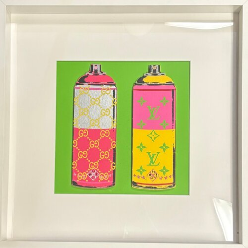 Peasant Repellant (Gucci/LV Pink/Yellow) di Artlord, Pittura in vendita su Singulart