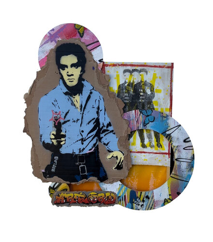 Elvis Collage No. 1 par Artlord, Peinture en vente sur Singulart