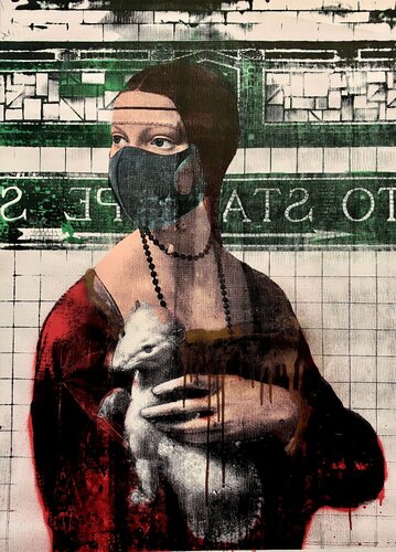 Lady with an Ermine von Russian Doll, Malerei kaufen auf Singulart