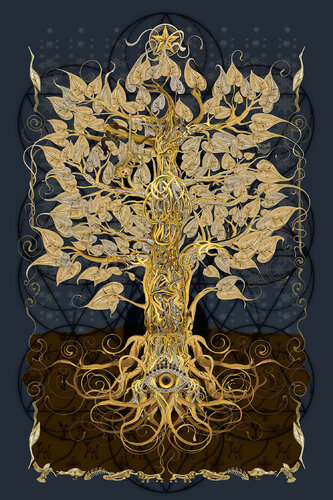 Beautiful Tree of Wisdom by JT Burke, 인쇄 for Sale on Singulart