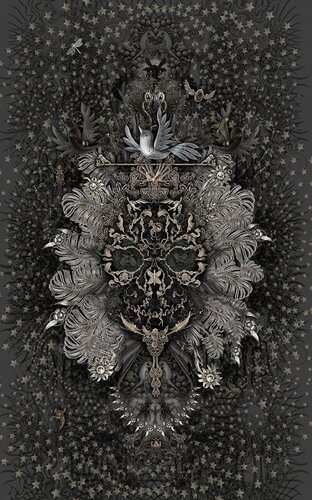 Beautiful Mask VII w/ Crystals van JT Burke, Afdruk te koop op Singulart