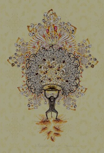 Beautiful Mask VIII van JT Burke, Schilderij te koop op Singulart