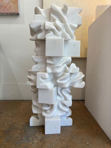 Vertical Cubes de Marton Varo, Pintura a la venta en Singulart