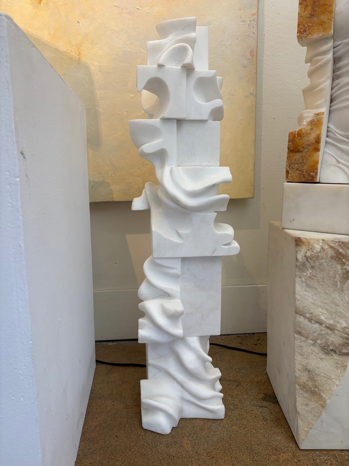 Vertical Cubes Marton Varo Origineel schilderij te koop