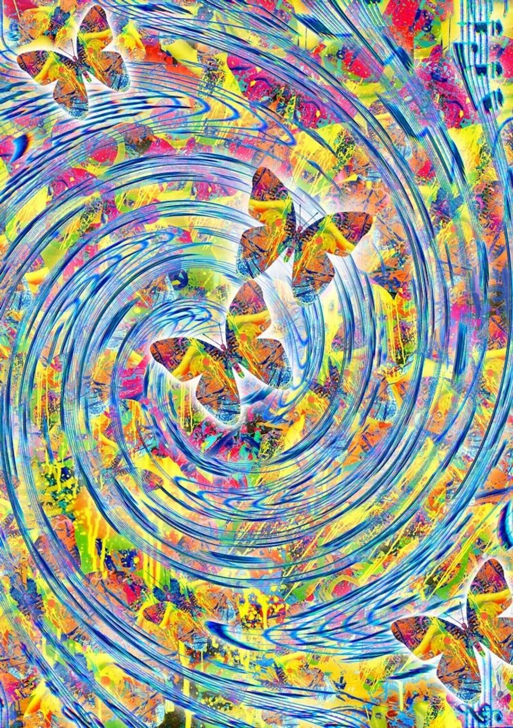 Nature's Symphony Gerrie Lewis Dipinto originale in vendita