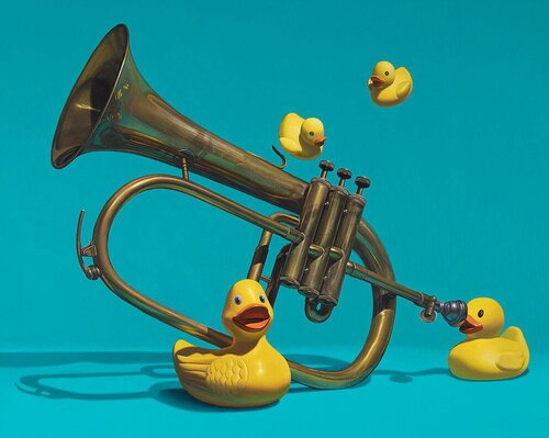 Fowl Play van Kevin Grass, Schilderij te koop op Singulart