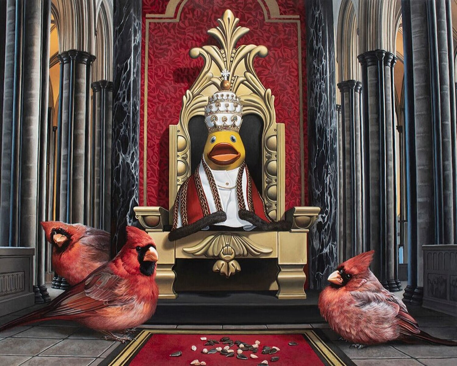 Birds of Pray Kevin Grass Originalgemälde zu verkaufen