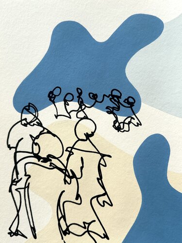 Stroll by Felix Hilber, Painting for Sale on Singulart