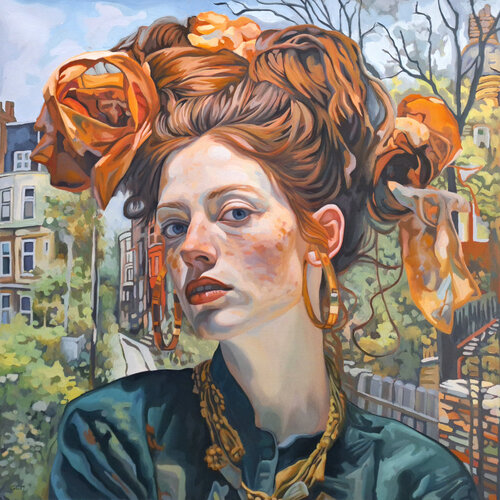 Let me take a selfie di Gabriel Cristian Matei, Pittura in vendita su Singulart