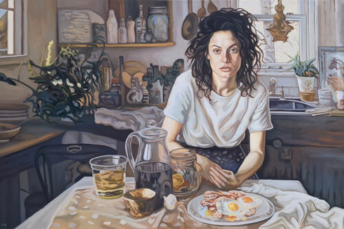 Morning honey, breakfast is ready! von Gabriel Cristian Matei, Malerei kaufen auf Singulart