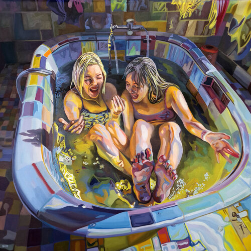 Water muses di Gabriel Cristian Matei, Pittura in vendita su Singulart