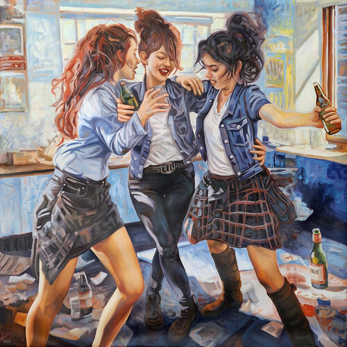 The last summer of adolescence di Gabriel Cristian Matei, Pittura in vendita su Singulart
