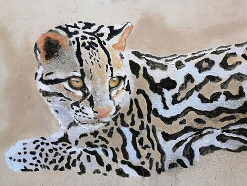 Ocelot.... von georges Rossi, Malerei kaufen auf Singulart