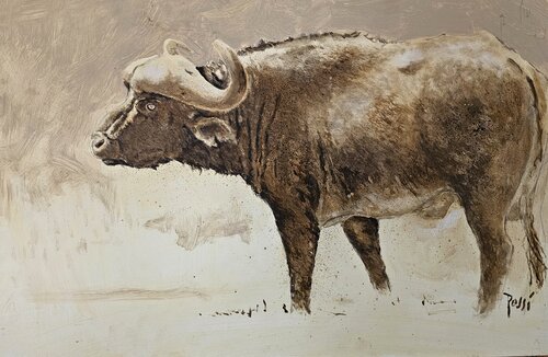 Buffle en Brousse van georges Rossi, Schilderij te koop op Singulart