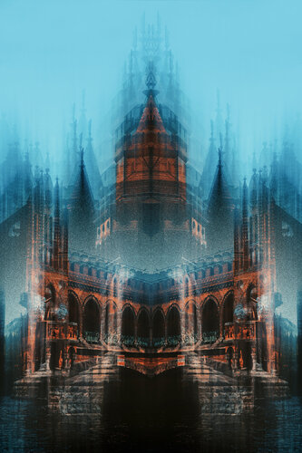 An abstract frame , Oberbaum Bridge - Berlin / Germany . von ihsan Okur, Fotografie kaufen auf Singulart