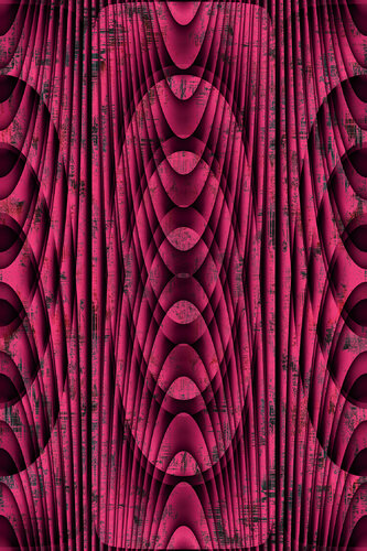 Magenta illusion. Geometric ellipses and vibrant color gradients. van ihsan Okur, Digitaal te koop op Singulart