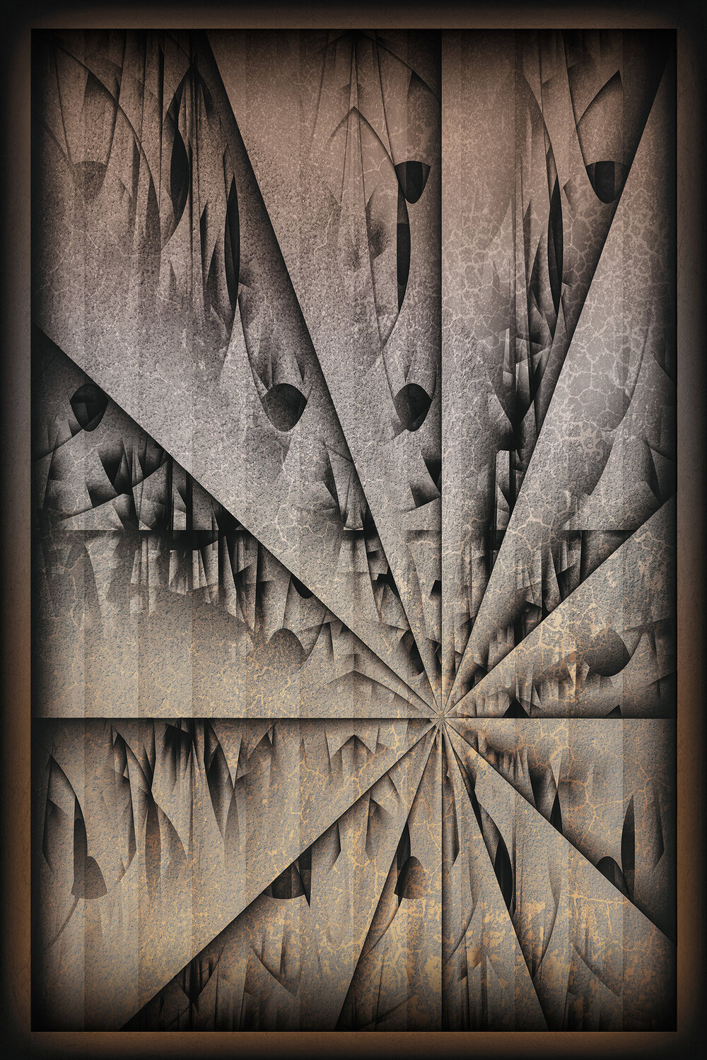 Abstract scattering. 0023. Sepia ihsan Okur