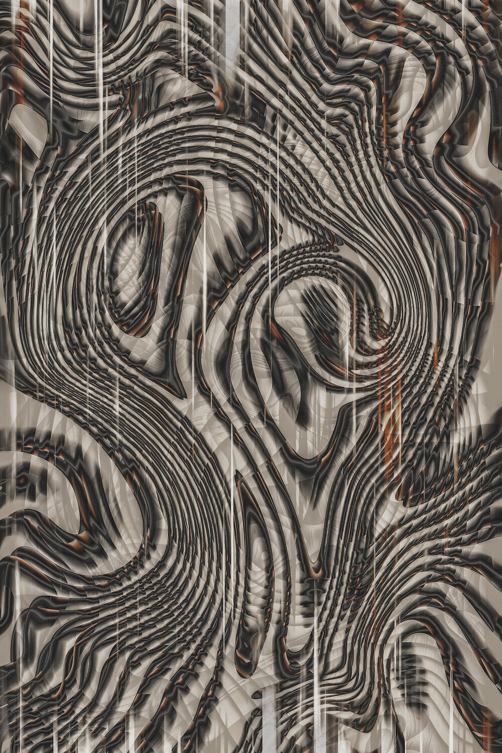 Abstract 0075. ihsan Okur Digital for sale