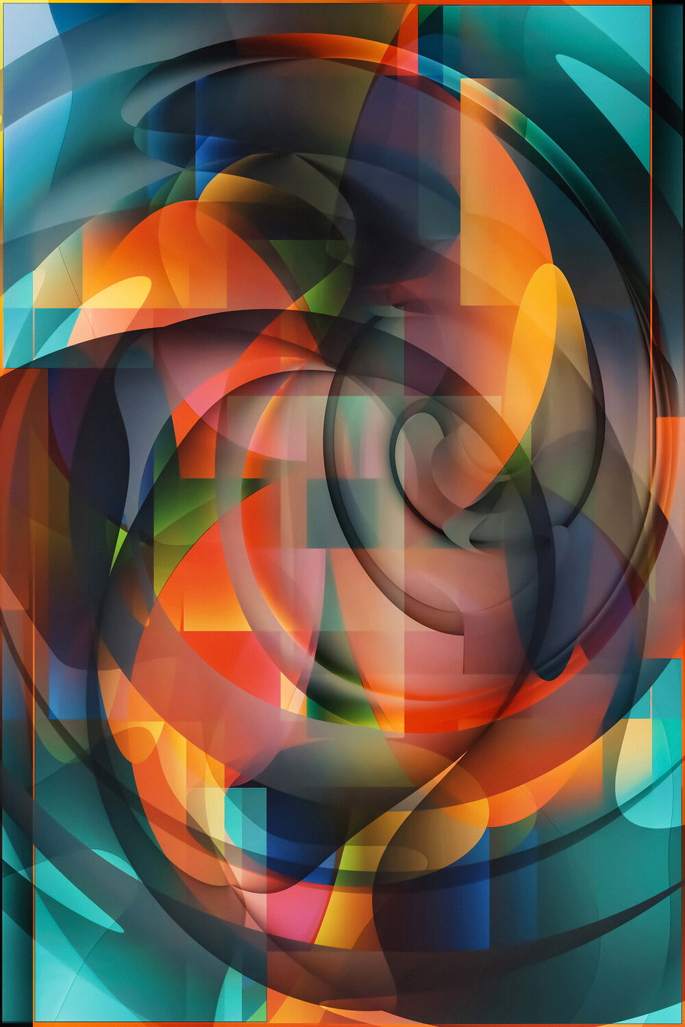 Abstract 0081. ihsan Okur Digital for sale