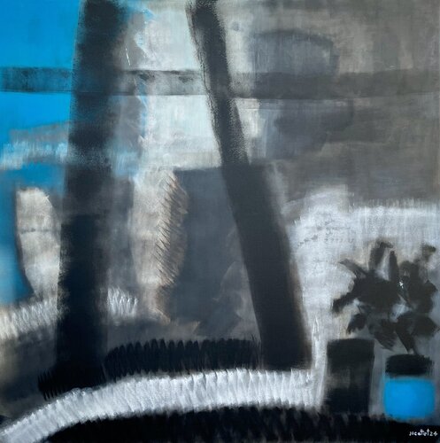 Architektonischer Himmel di Denise Jacottet, Pittura in vendita su Singulart