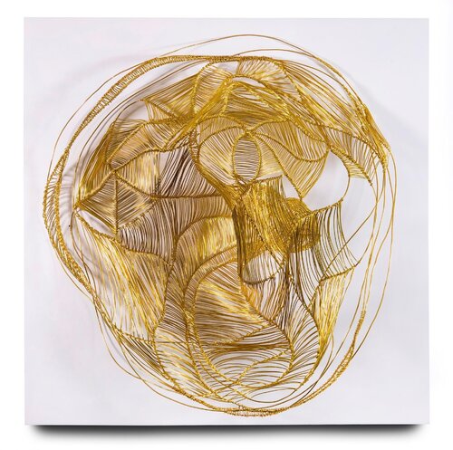 Walk Slowly - Nest in Gold 2 van Kyong Boon Oh, Andere media te koop op Singulart