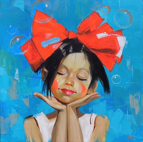 My Cute Girl von Mariia Kotiuzhynska, Malerei kaufen auf Singulart