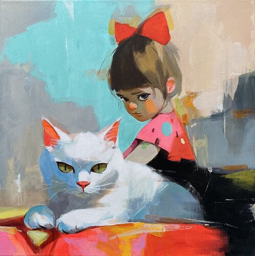 Cute Creatures von Mariia Kotiuzhynska, Malerei kaufen auf Singulart