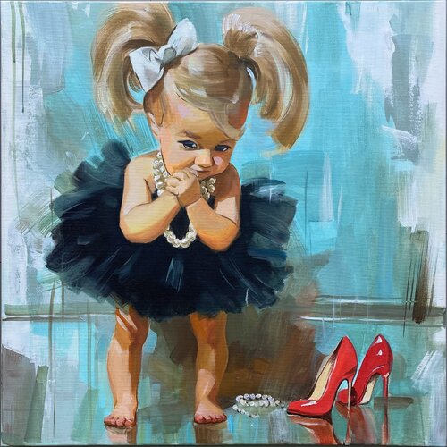 Little Big Dreams von Mariia Kotiuzhynska, Malerei kaufen auf Singulart