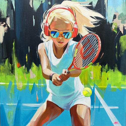 Our Masha ( or Masha Nasha) par Mariia Kotiuzhynska, Peinture en vente sur Singulart