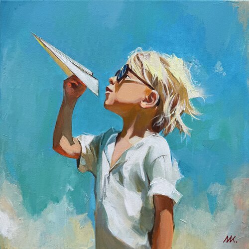 Paper Dreams by Mariia Kotiuzhynska, Painting for Sale on Singulart