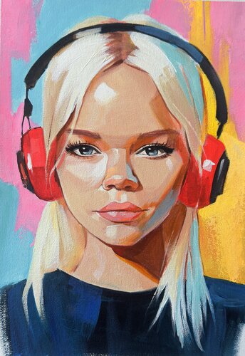 Only music von Mariia Kotiuzhynska, Malerei kaufen auf Singulart