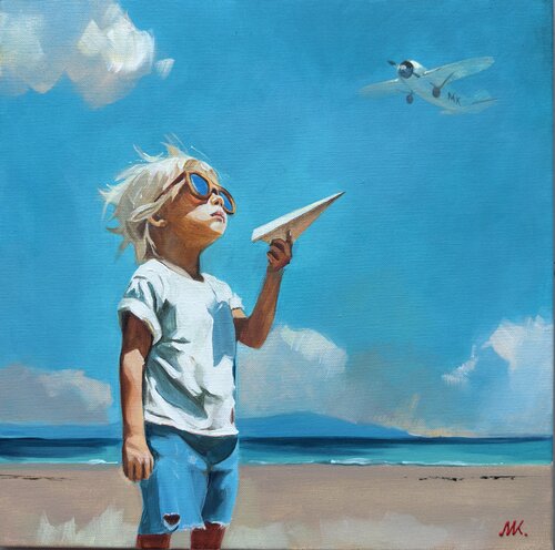 To the Sky von Mariia Kotiuzhynska, Malerei kaufen auf Singulart