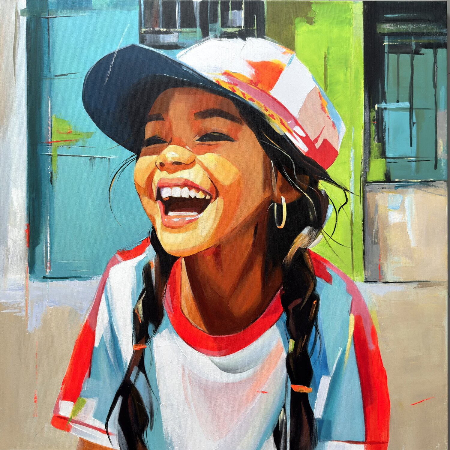 Carefree Mariia Kotiuzhynska Pintura original en venta