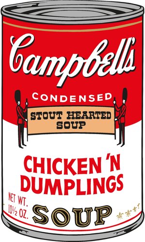 Soup Can (Chicken 'n Dumplings) by Sunday B. Morning, Print for Sale on Singulart