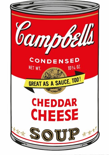 Soup Can (Cheddar Cheese) von Sunday B. Morning, Druck kaufen auf Singulart