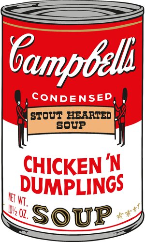 Soup Can (Chicken 'n Dumplings) by Sunday B. Morning, Print for Sale on Singulart