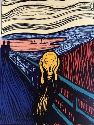 The Scream: Orange by Sunday B. Morning, Print for Sale on Singulart