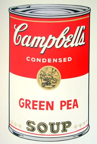 Soup Can Series 1 Green Pea Soup di Sunday B. Morning, Stampa in vendita su Singulart