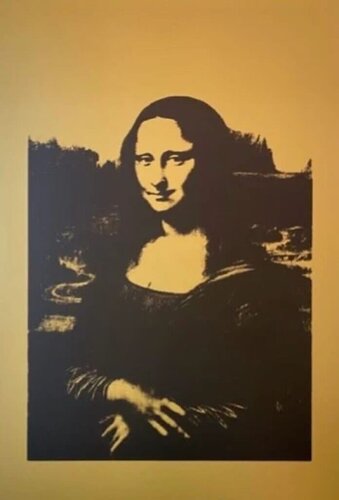 Mona Lisa 4: Black on Gold van Sunday B. Morning, Afdruk te koop op Singulart