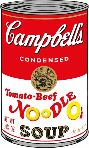 Soup Can (Tomato-Beef Noodle O's) by Sunday B. Morning, Print for Sale on Singulart