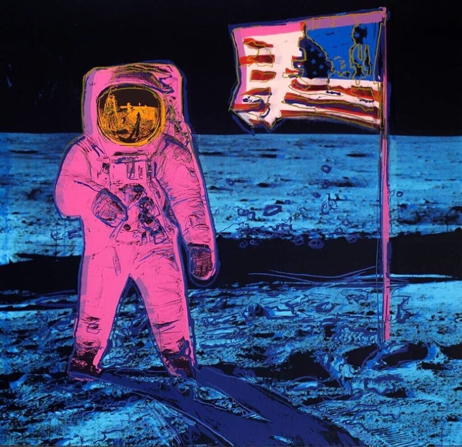 Moonwalk: Pink Sunday B. Morning Print for sale