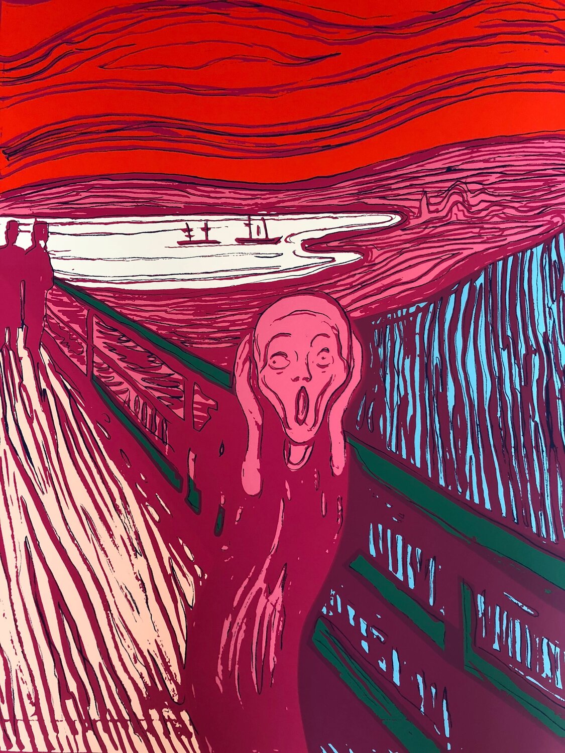 The Scream (Pink) Sunday B. Morning Afdruk te koop