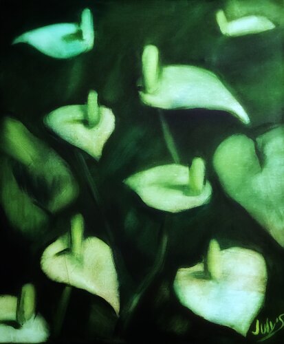 Green Dream van Gulshat Sobgaida, Schilderij te koop op Singulart
