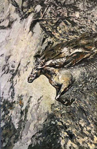 Mountain Steed van Gulshat Sobgaida, Schilderij te koop op Singulart