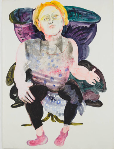 In a Throne  von Anne Marie Hall, Werk auf Papier kaufen auf Singulart