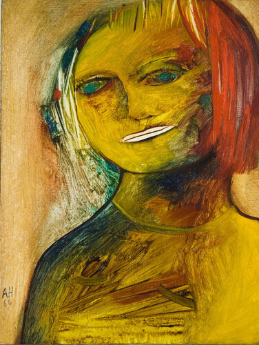 Untitled (Red Head) von Anne Marie Hall, Malerei kaufen auf Singulart