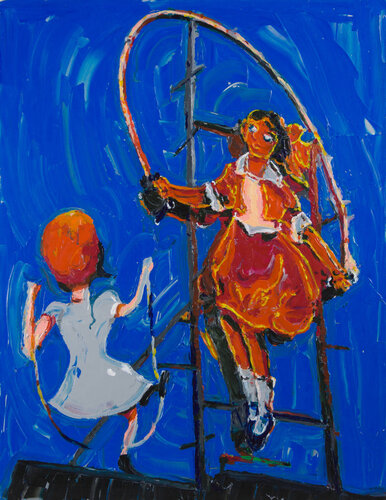 Study for Skipping Girls de Philippe Le Miere, Pintura a la venta en Singulart