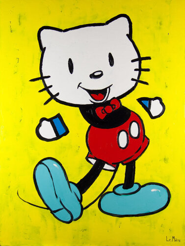 Presenting Hello Mickey de Philippe Le Miere, Pintura a la venta en Singulart
