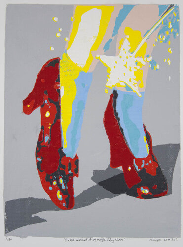 classic wizard of oz magic ruby shoes de Philippe Le Miere, Impresión a la venta en Singulart