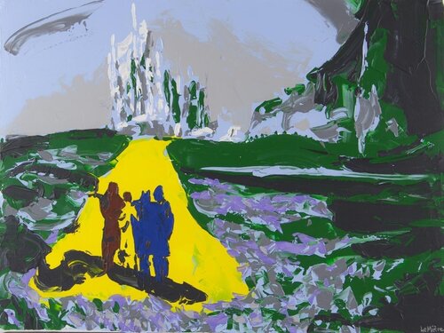wizard of oz classic hollywood movie painting di Philippe Le Miere, Pittura in vendita su Singulart